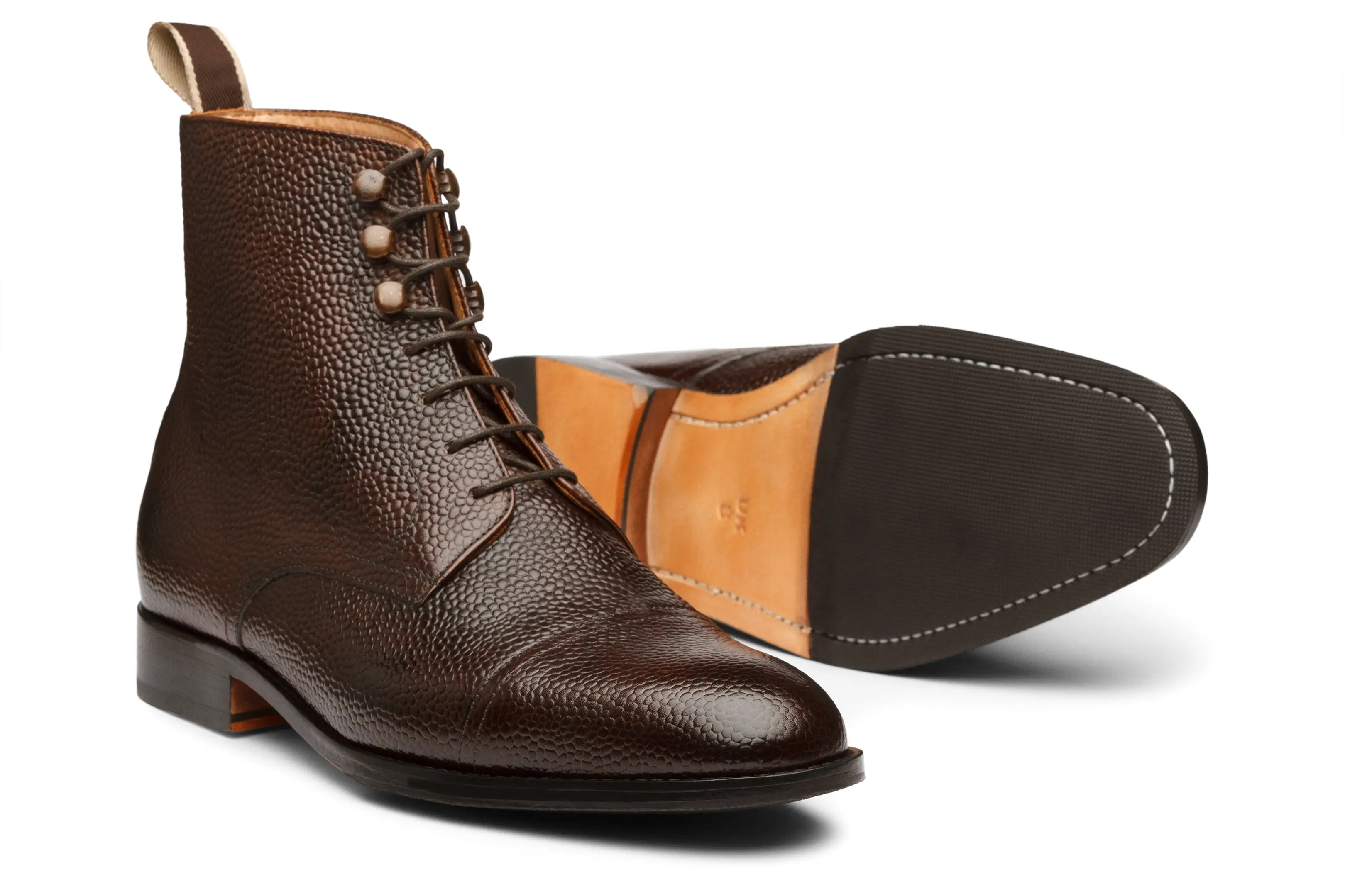 3DM X MSP - Field Grain Leather Boots - Dark Brown Grain