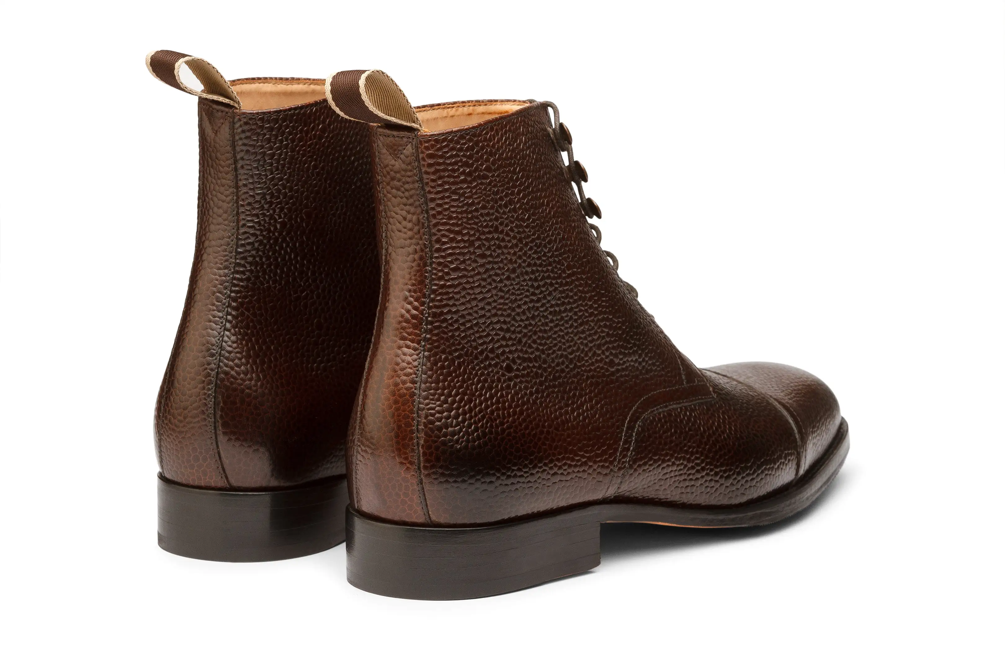 3DM X MSP - Field Grain Leather Boots - Dark Brown Grain