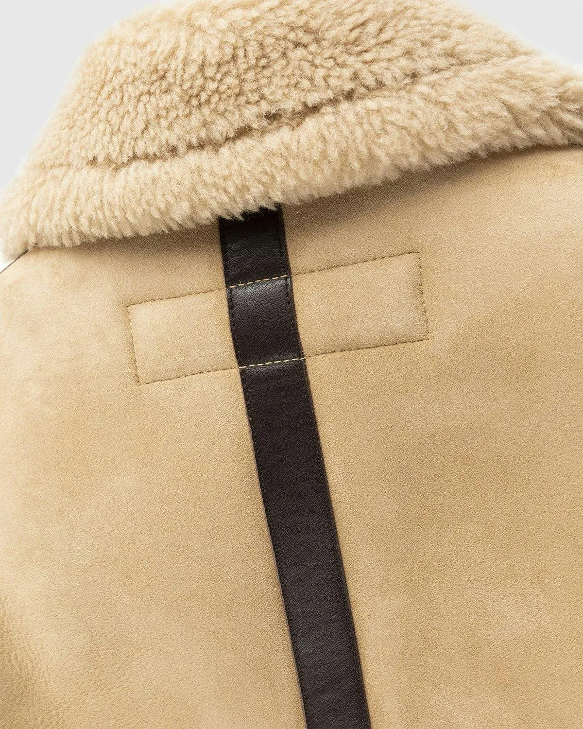 Acne Studios – Shearling Leather Jacket Almond Beige | Highsnobiety Shop