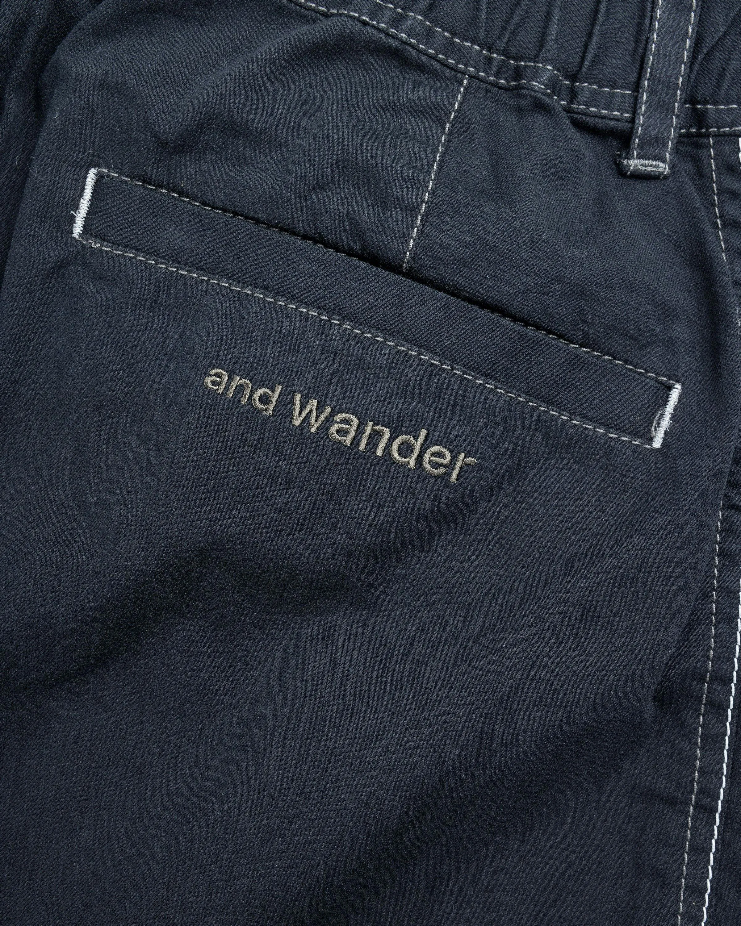 And Wander – Dry Easy Denim Wide Pants Black | Highsnobiety Shop