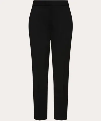 Argent Women's Cropped Slim-Cut Stretch-Wool Pants