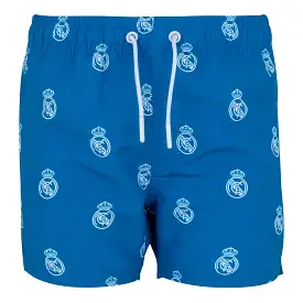 Bañador Niño Estampado Escudos Azul