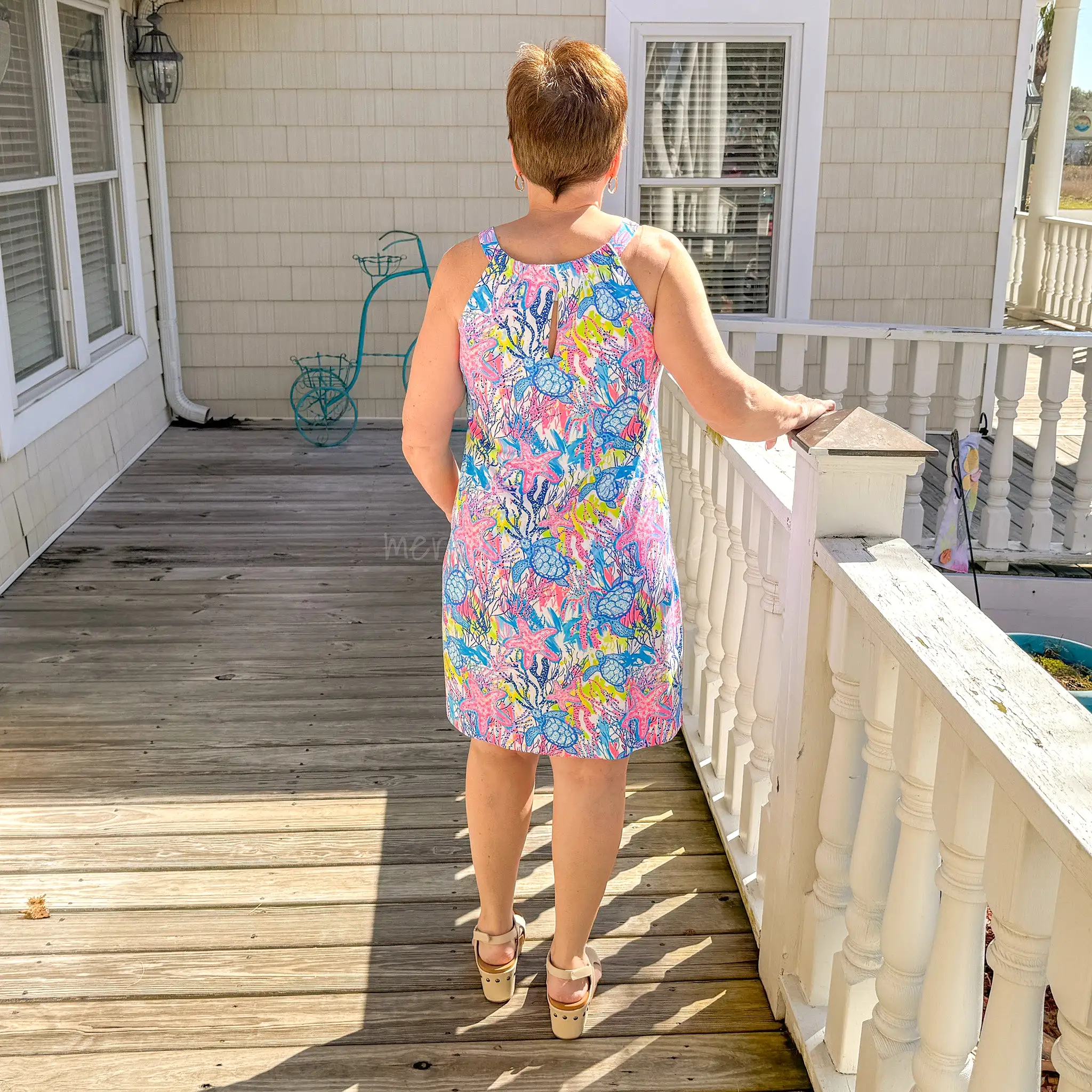 Beachtime Cora Dress in Sea Life Multi