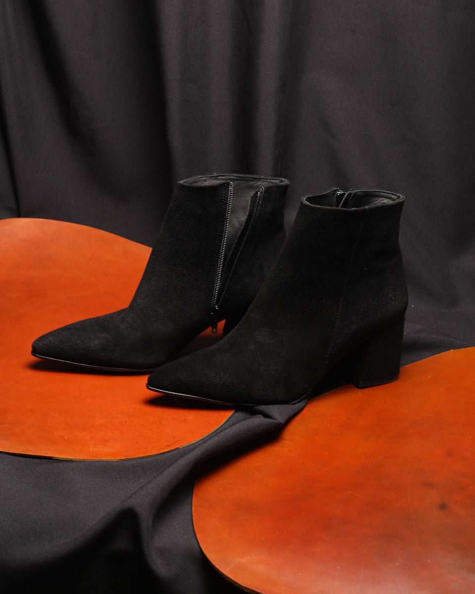 Boot 385 Black Suede