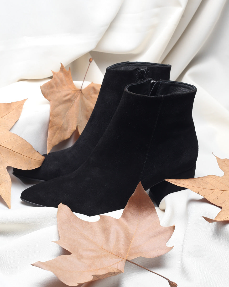 Boot 385 Black Suede