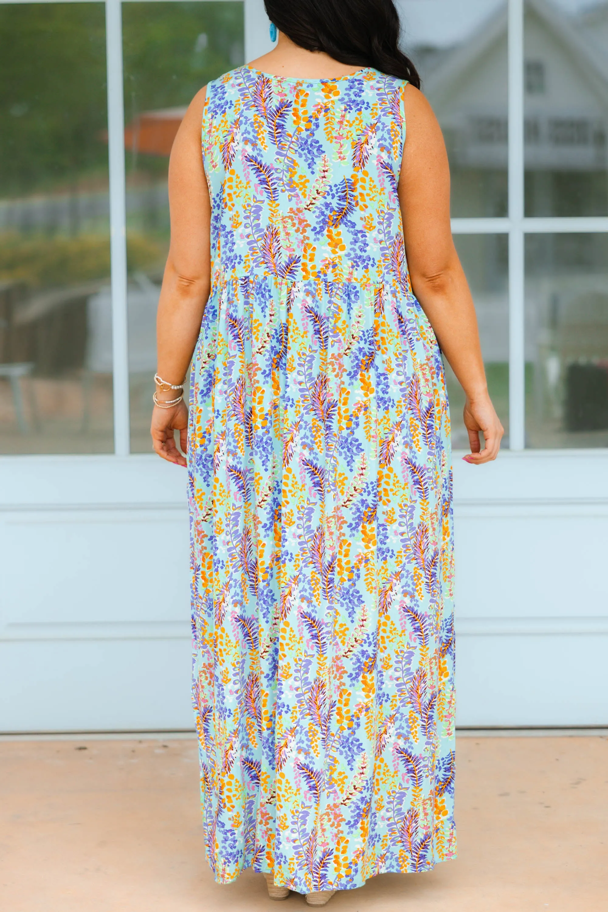 Can You Keep A Secret Maxi Dress, Aqua Mint