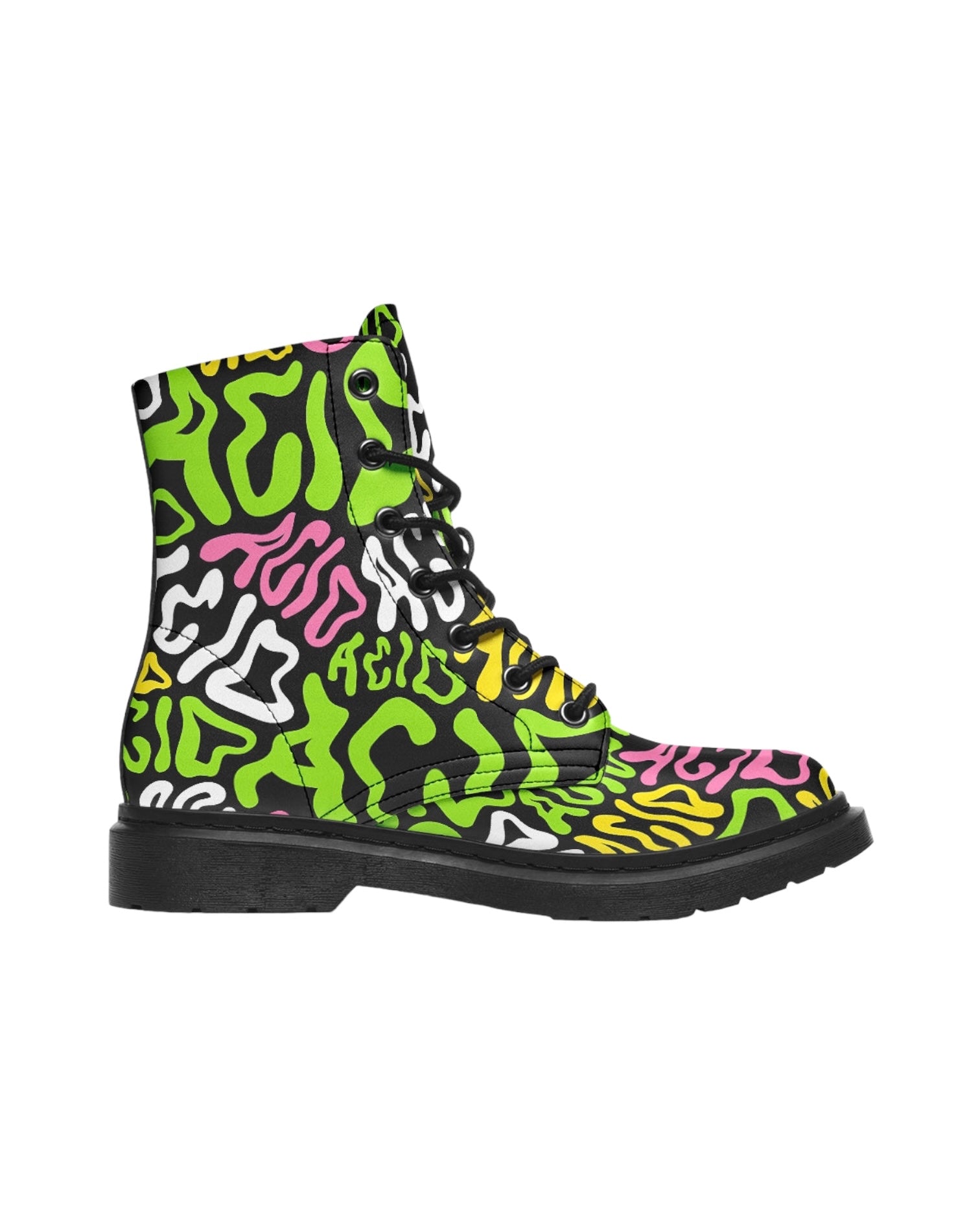 Candy Acid Combat Festival Boots