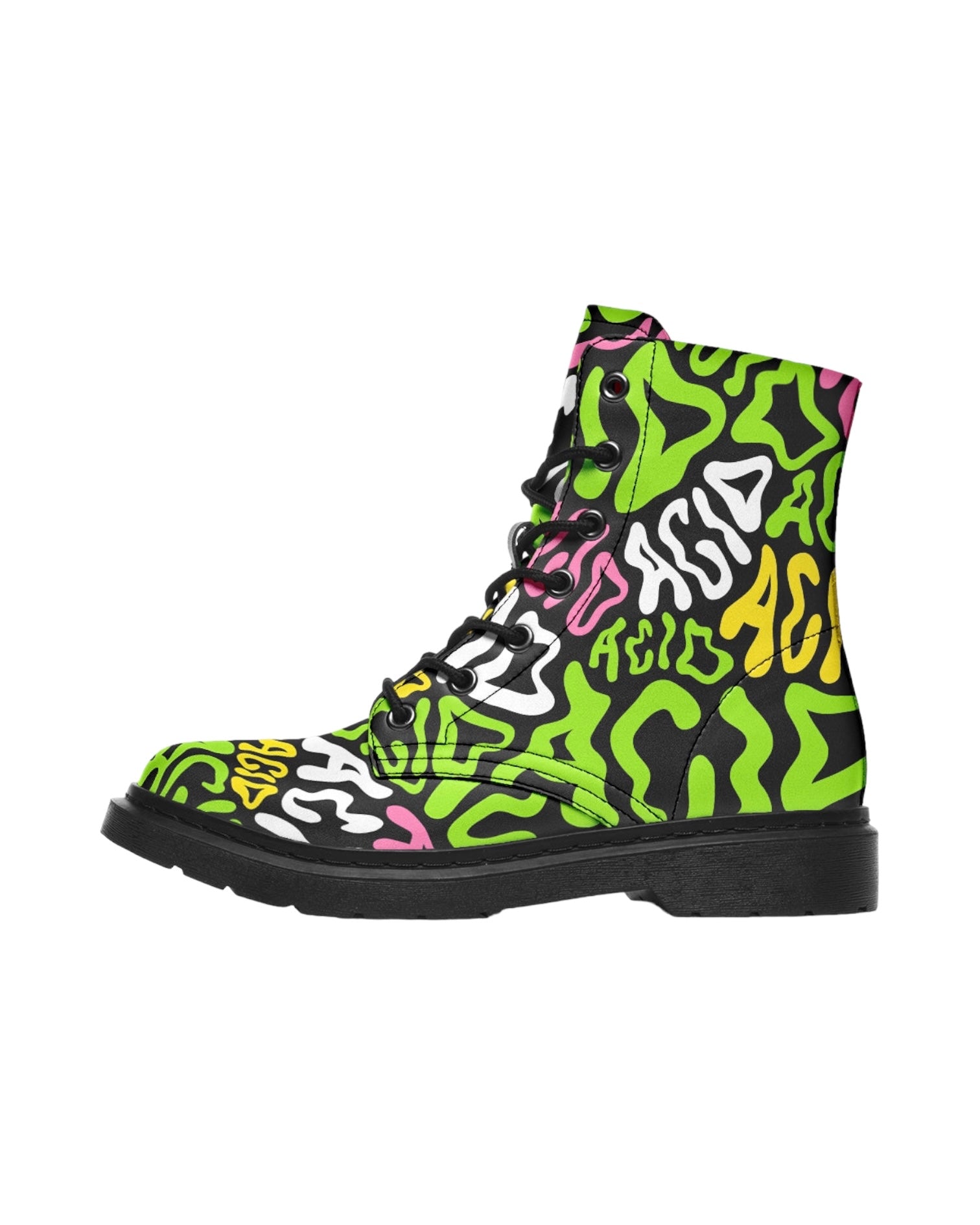 Candy Acid Combat Festival Boots