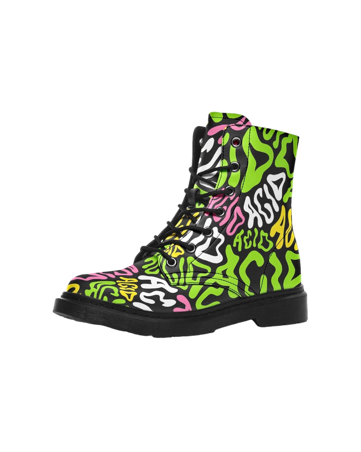 Candy Acid Combat Festival Boots