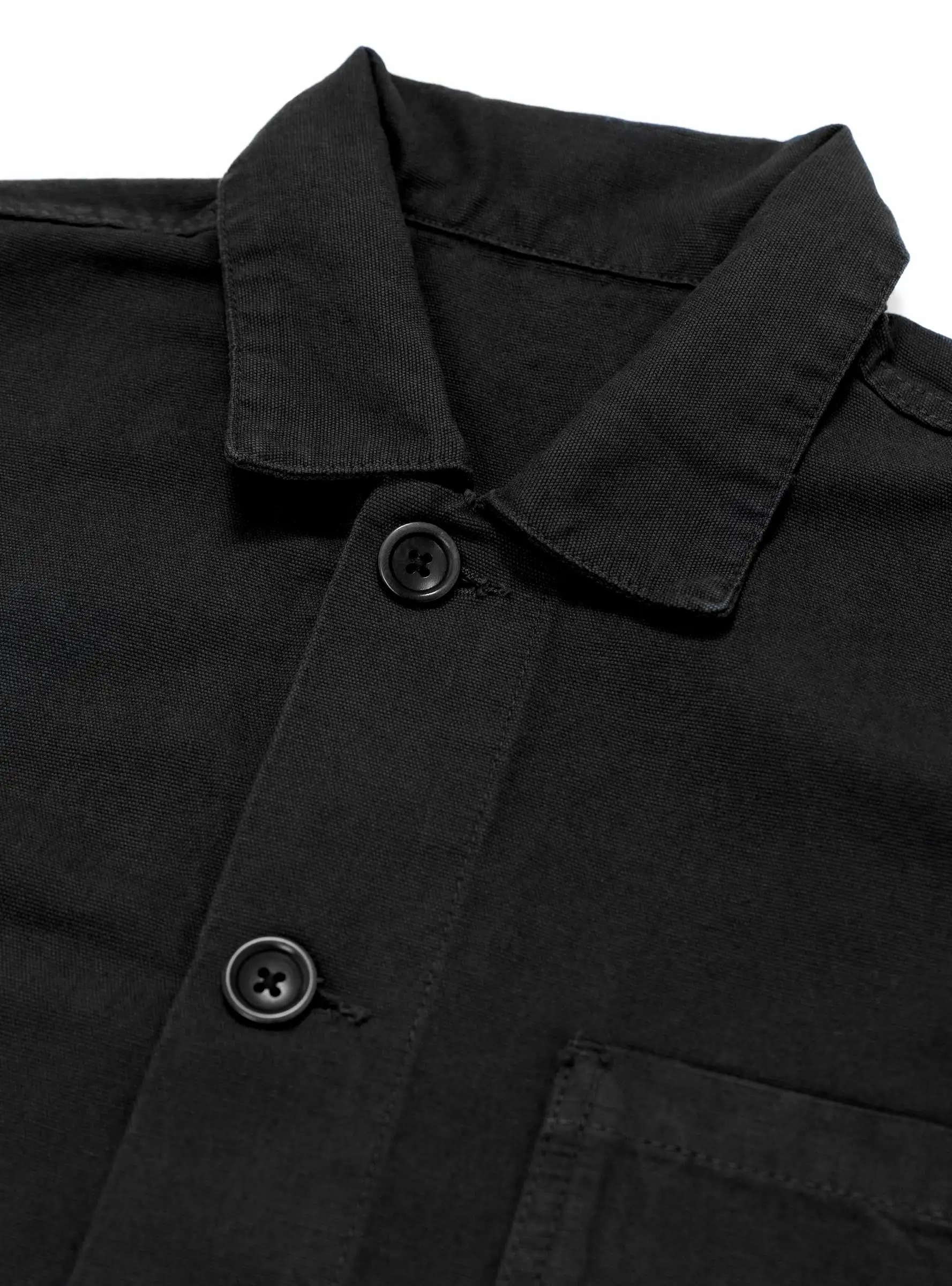 Canvas Coverall Jacket Black