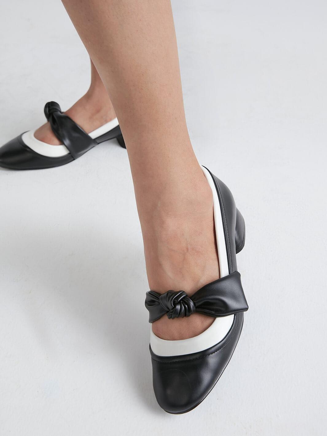 Cara retro bow shoes