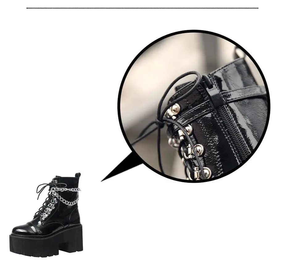 Chains Chunky Platform Boots