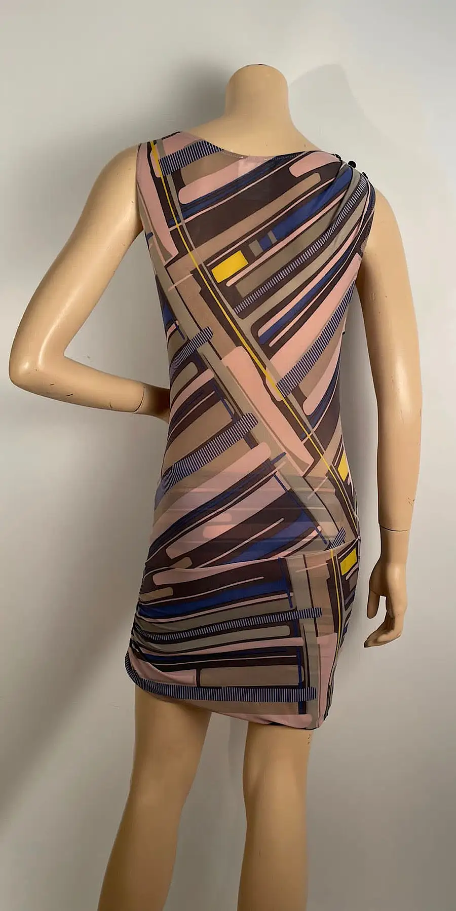 Chanel 09C 2009 Cruise Multicolor Stretchy mini Dress FR 38