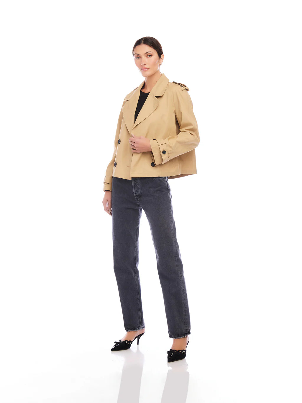 Chelsea Cropped Trench Jacket