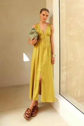 Cleo Maxi Dress | Mustard