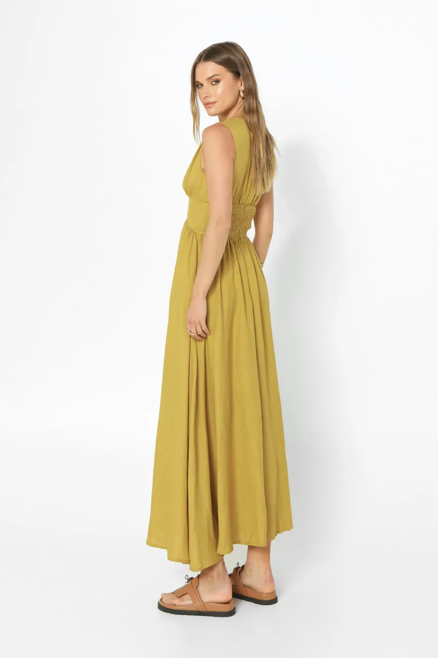 Cleo Maxi Dress | Mustard