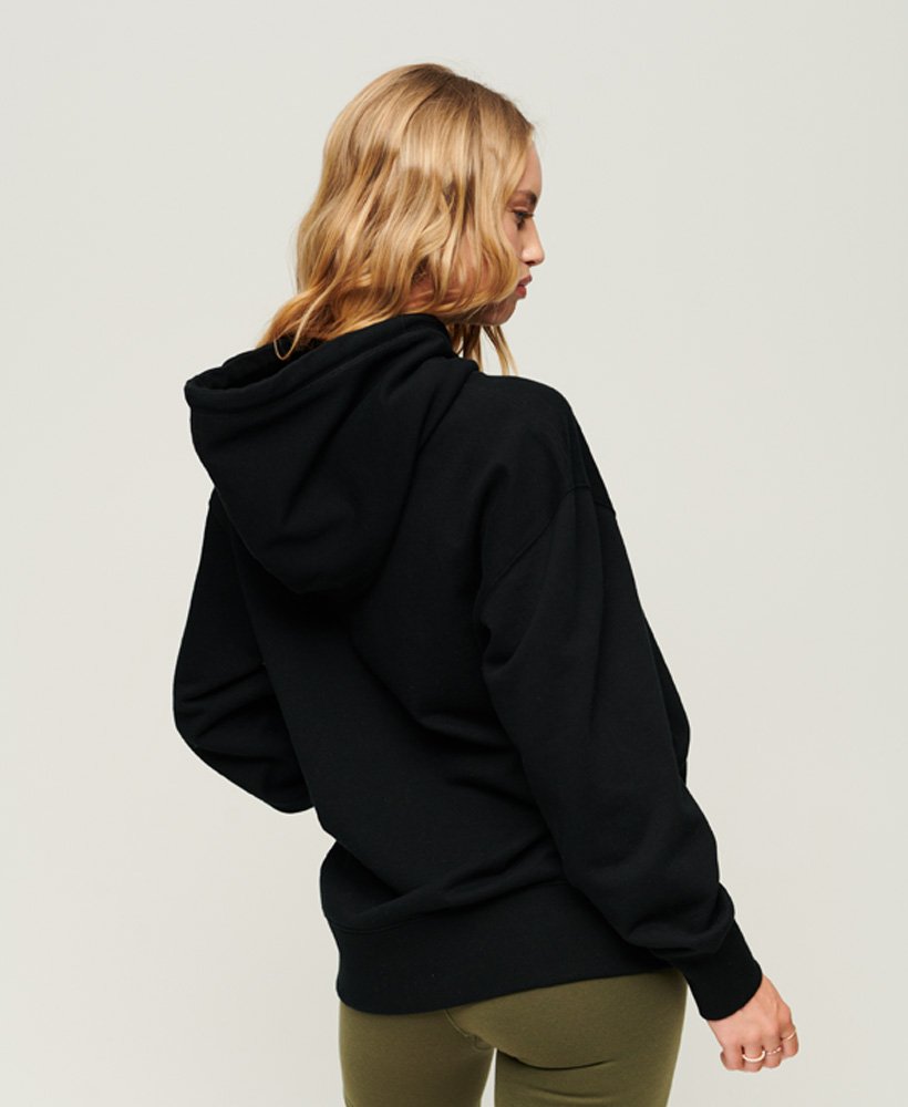 Code Heraldry Oversized Hoodie | Black