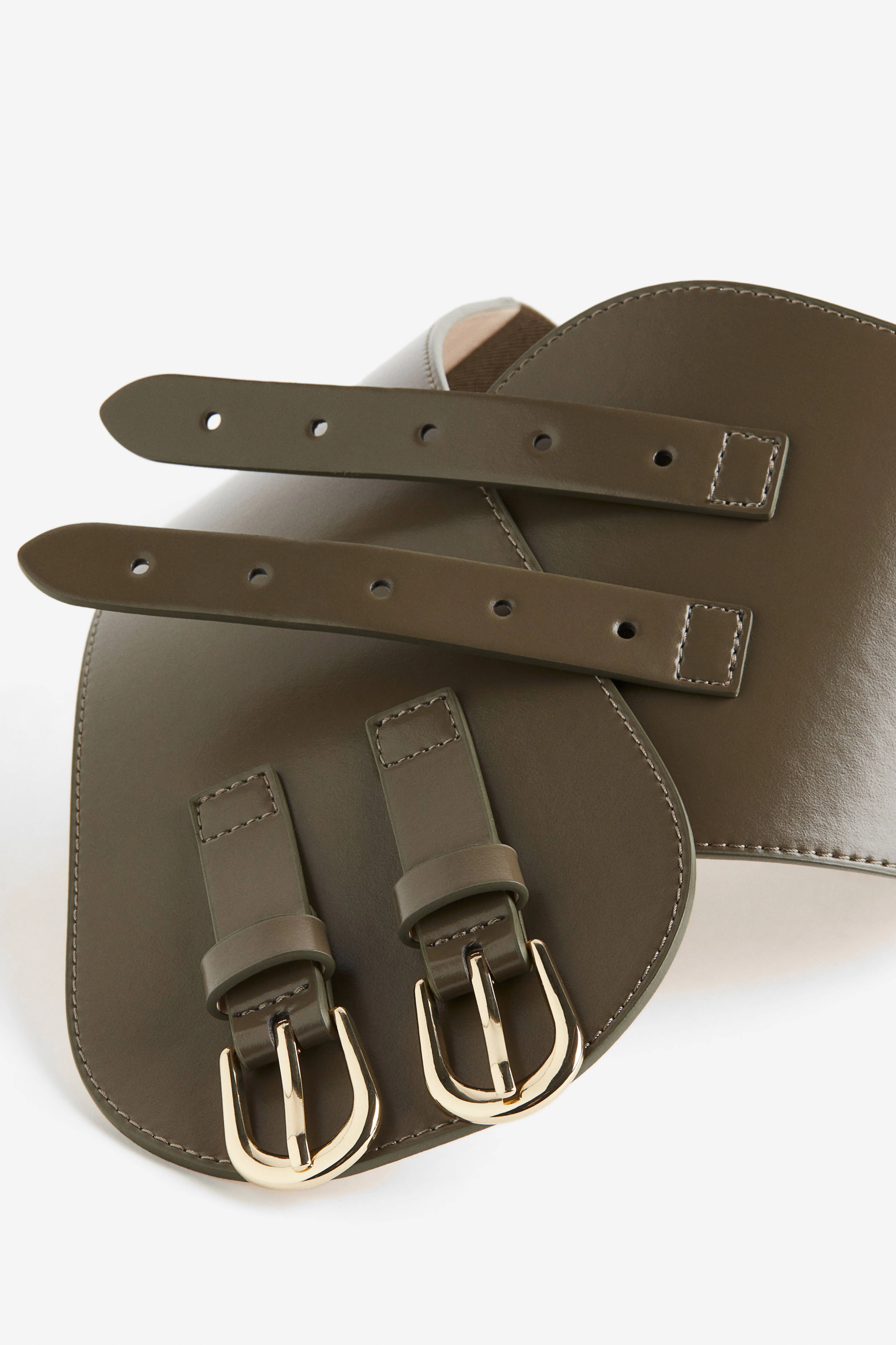 Corset belt - Dark khaki green - Ladies | H&M GB