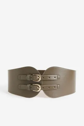 Corset belt - Dark khaki green - Ladies | H&M GB