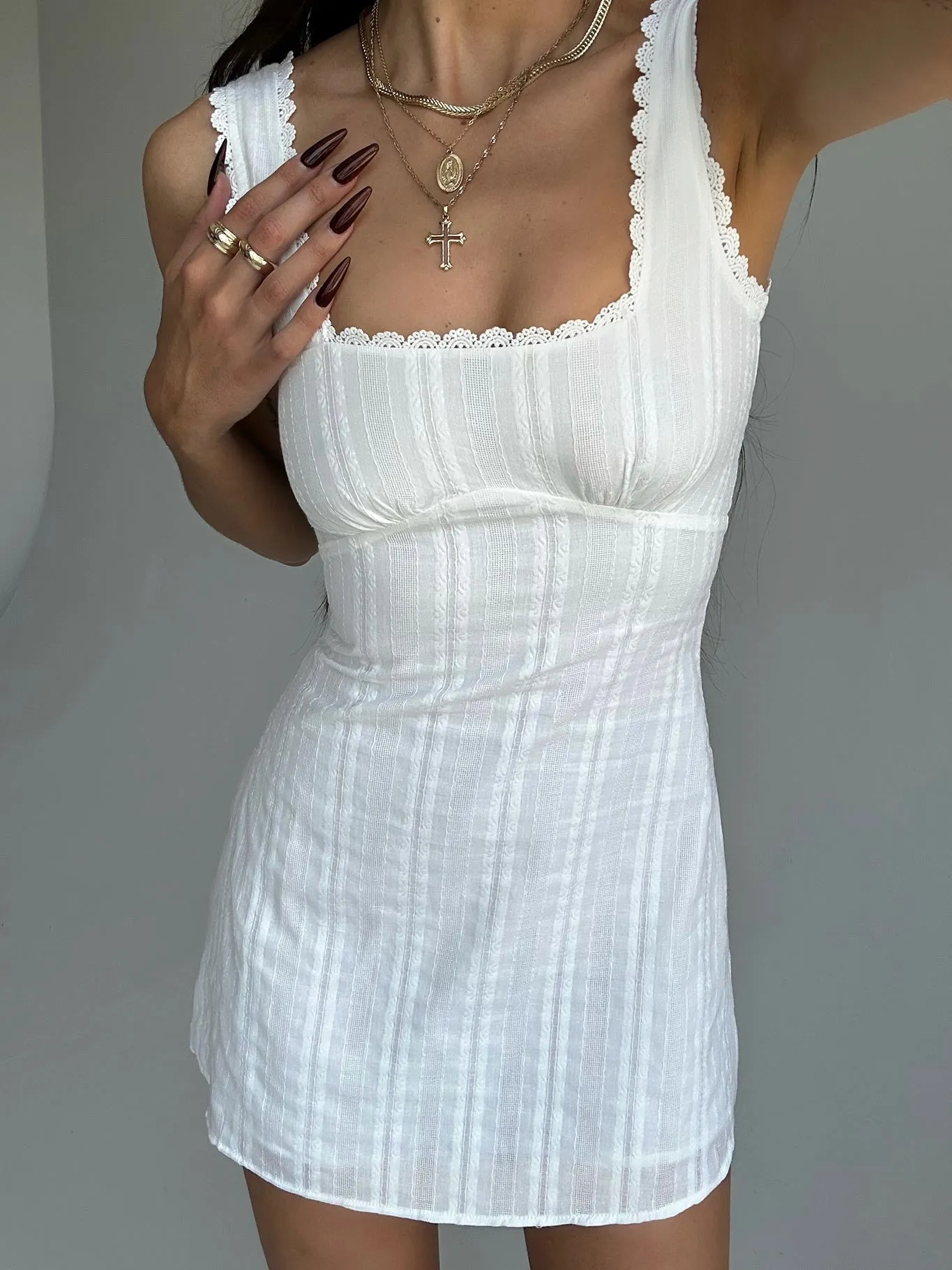 Dasha Mini Dress White