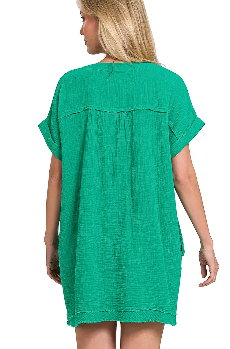 Dina Dress in Kelly Green