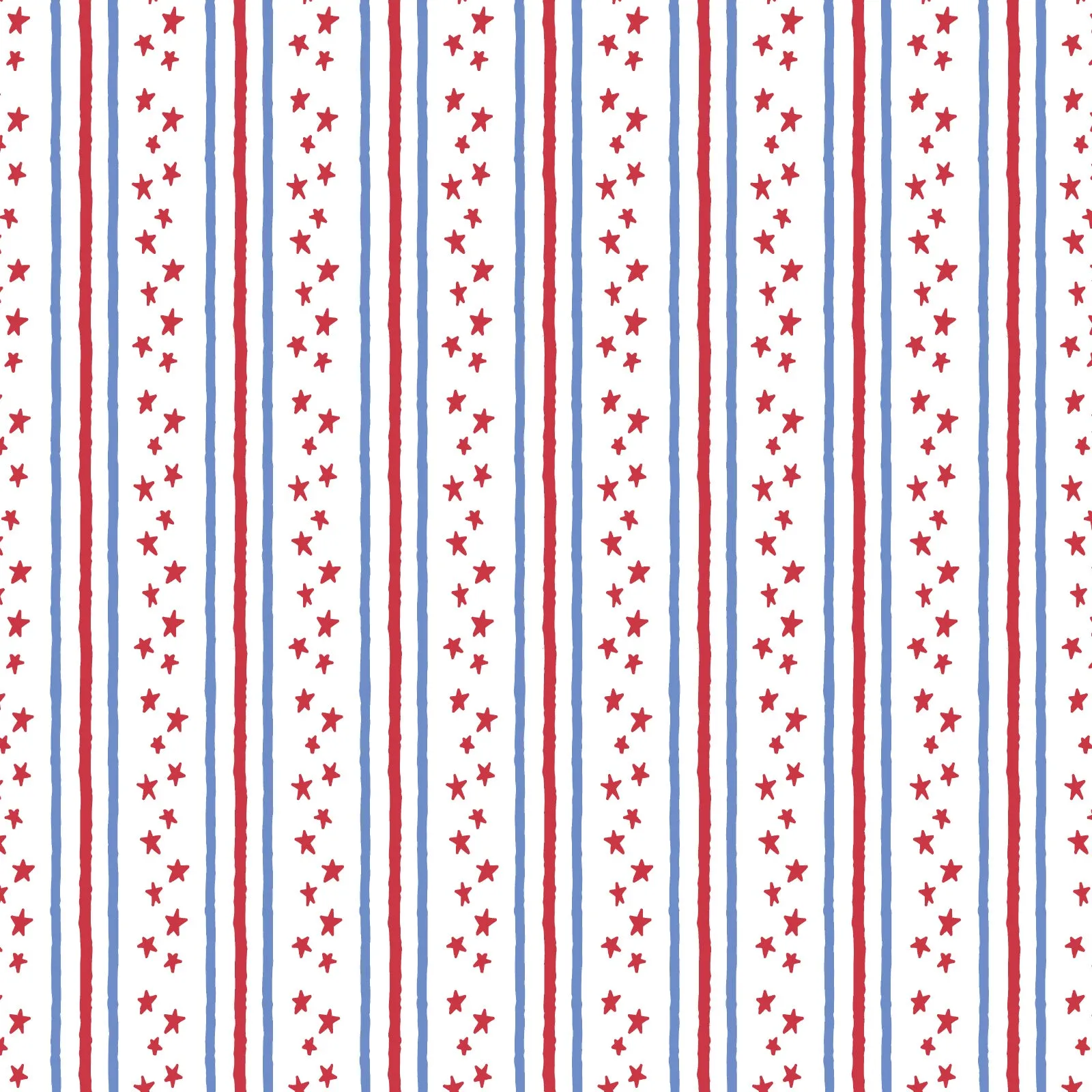 Eden Pima Cotton Dress - Stars and Stripes