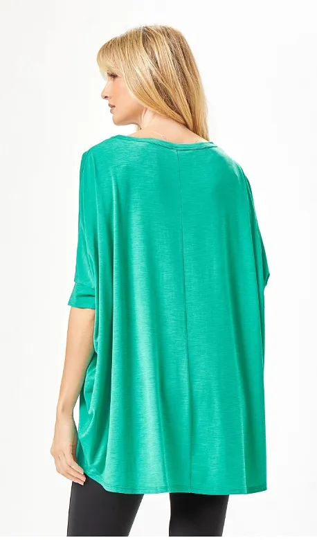 Feeling Free Tunic Top - Emerald