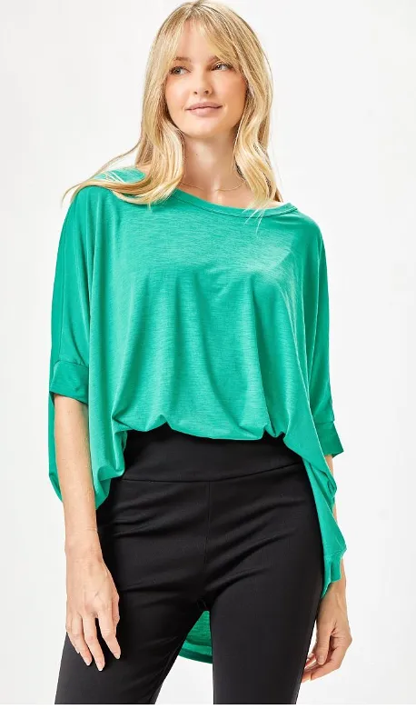 Feeling Free Tunic Top - Emerald