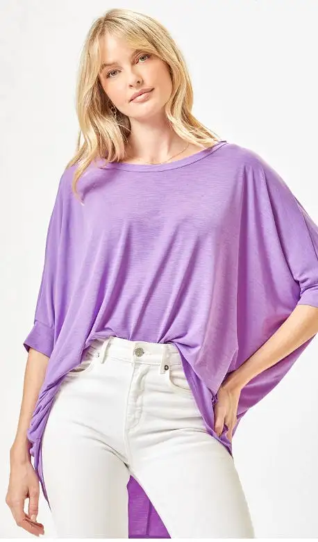 Feeling Free Tunic Top - Lavender