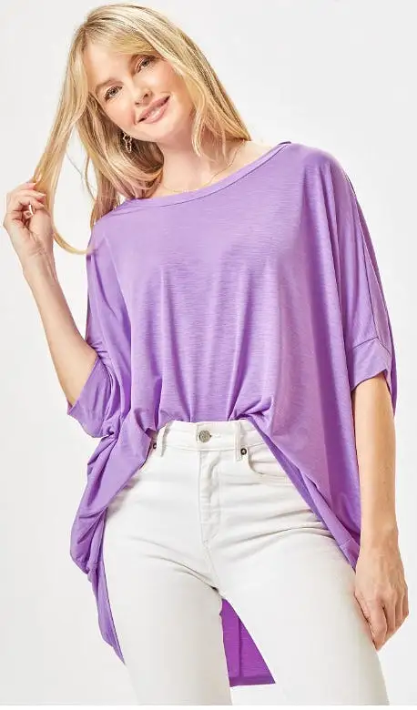 Feeling Free Tunic Top - Lavender