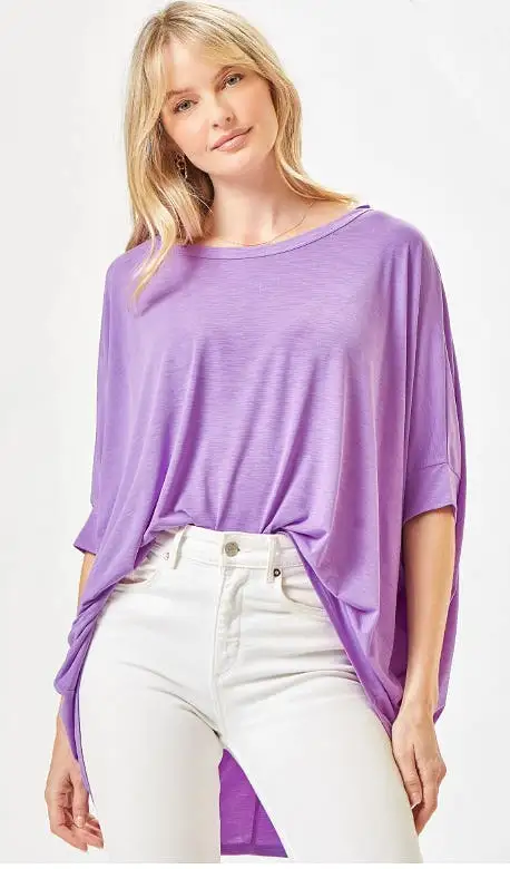 Feeling Free Tunic Top - Lavender