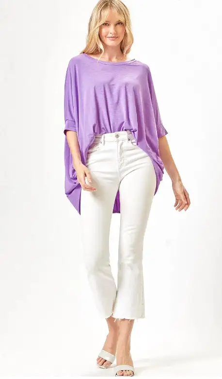 Feeling Free Tunic Top - Lavender