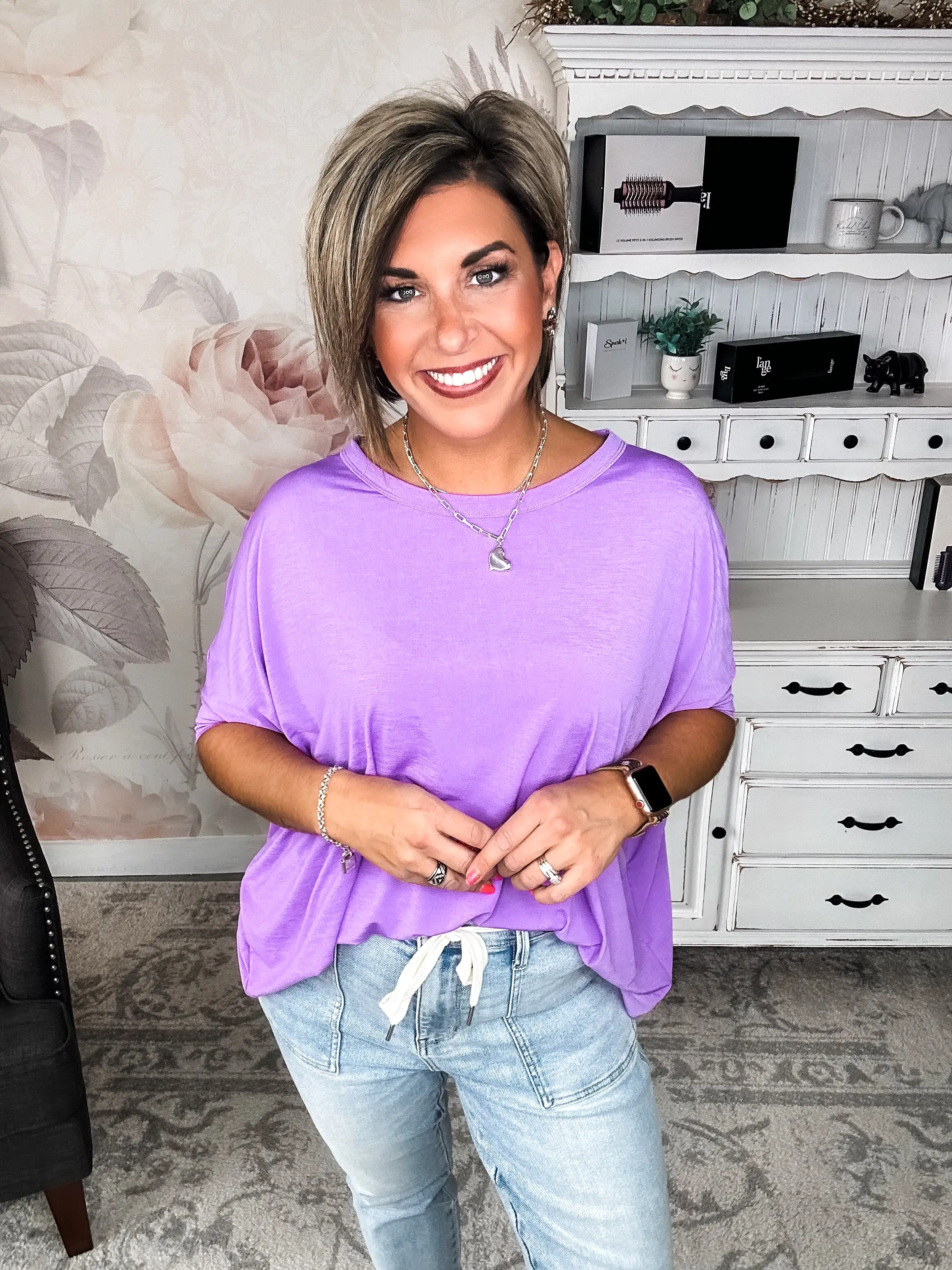 Feeling Free Tunic Top - Lavender