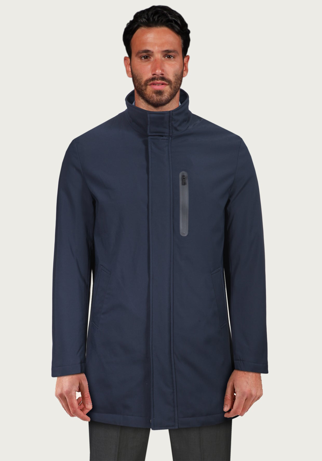 Giubbino Field Jacket - Blue -