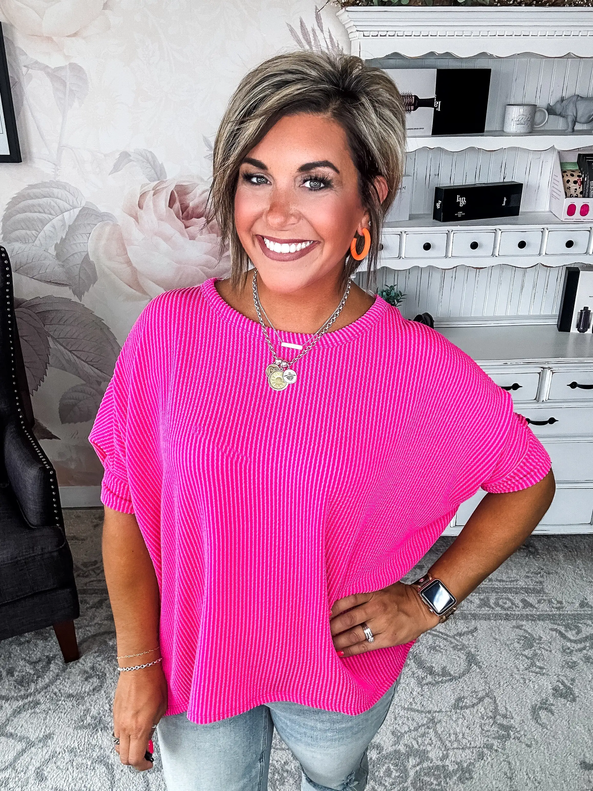 Got It Where I Want It Tunic Top - Hot Pink