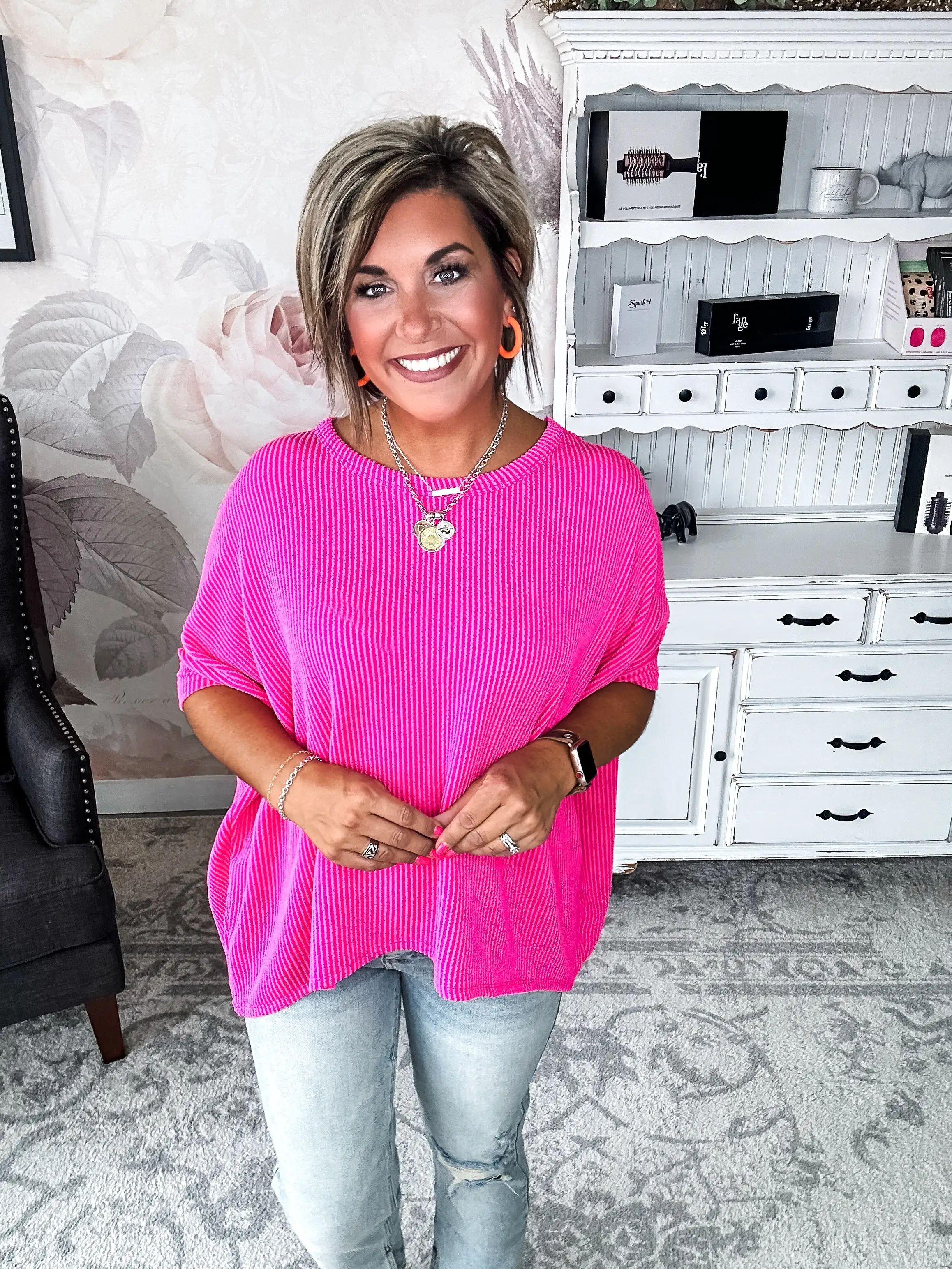 Got It Where I Want It Tunic Top - Hot Pink