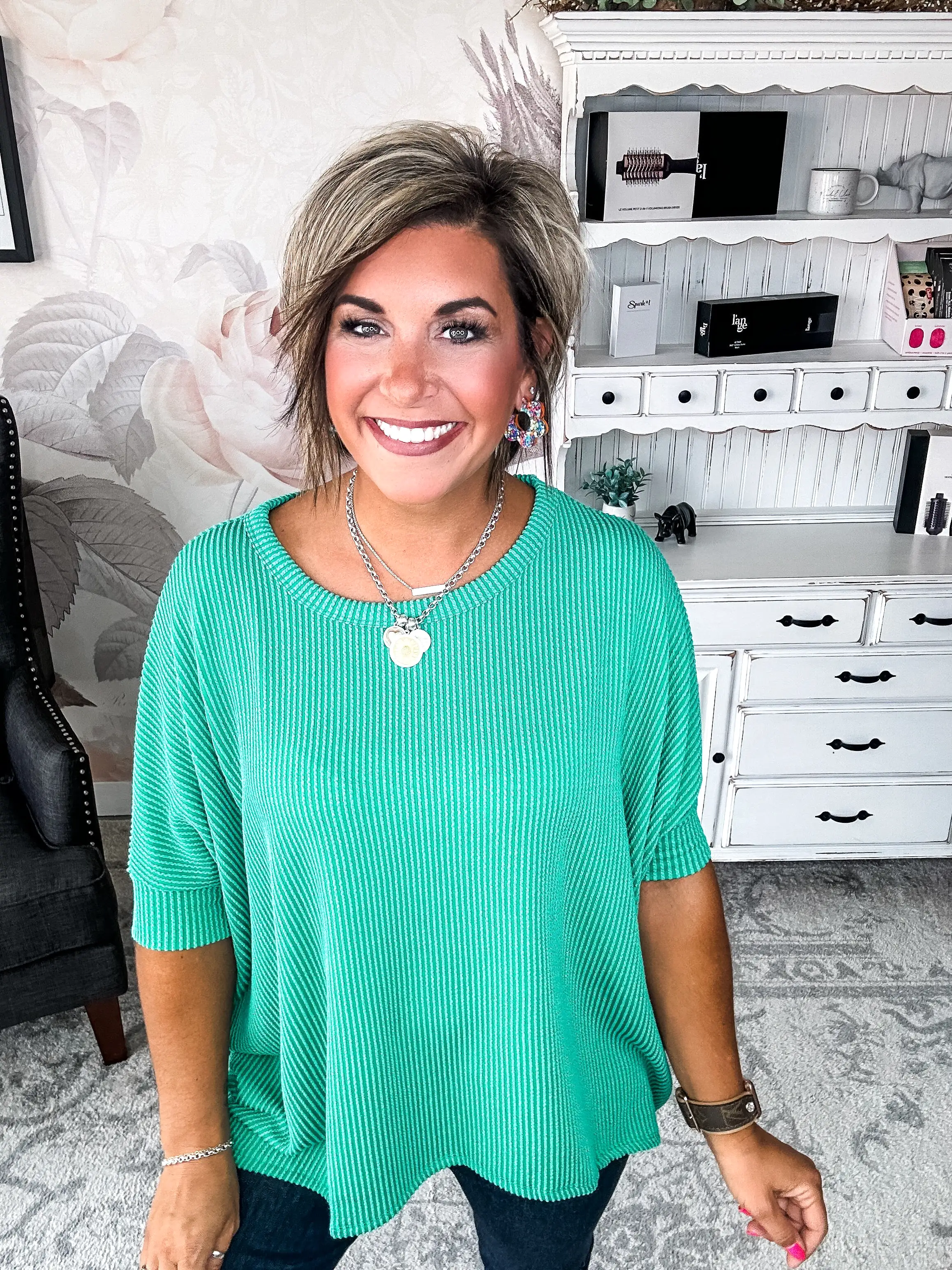 Got It Where I Want It Tunic Top - Kelly Green