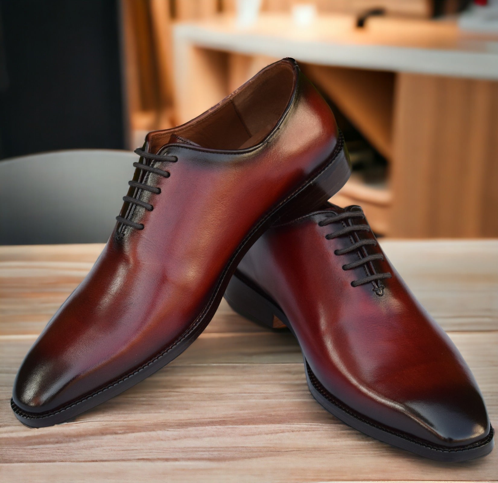 Grant Wine Wholecut Shoes