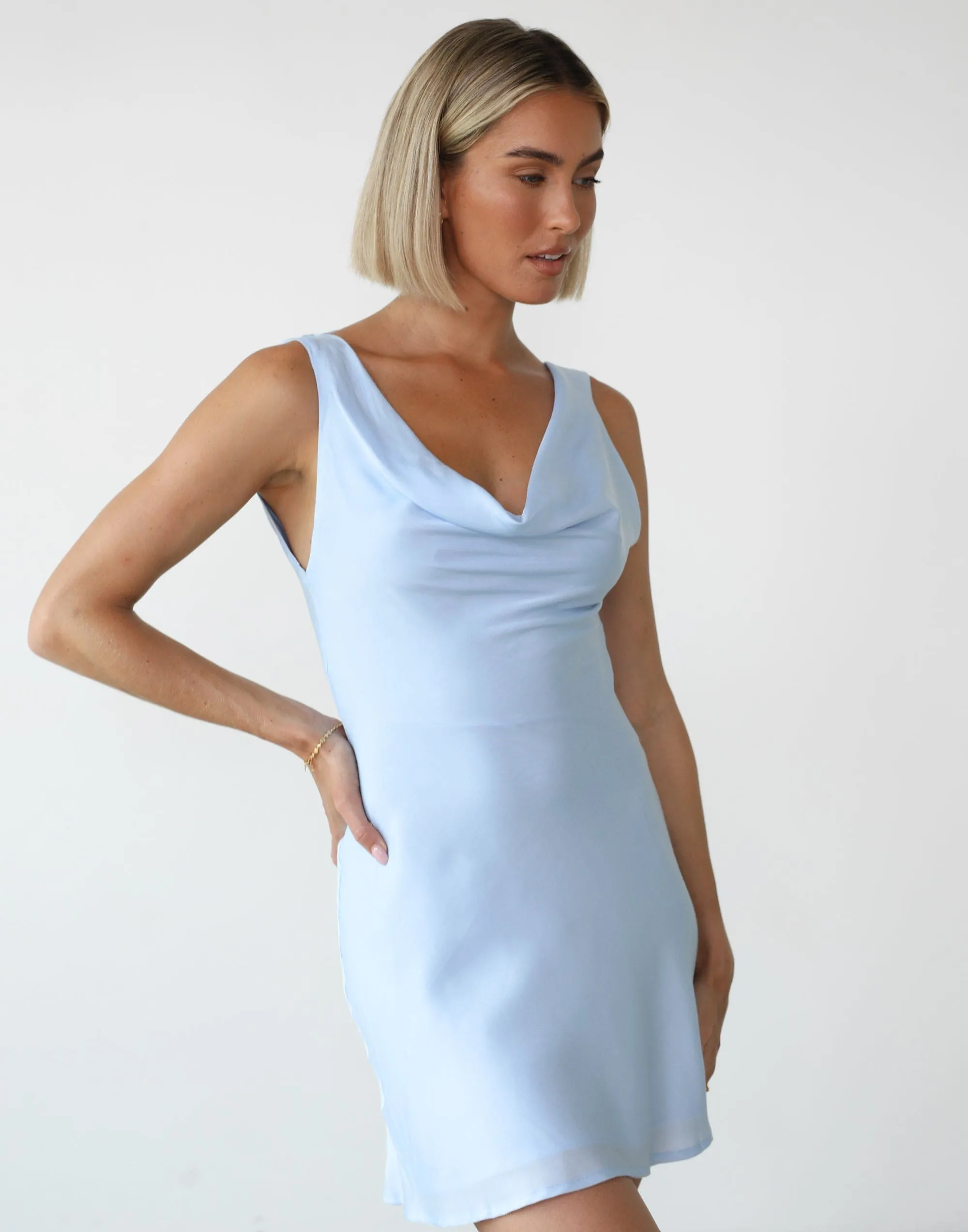 Imogen Mini Dress (Sky)