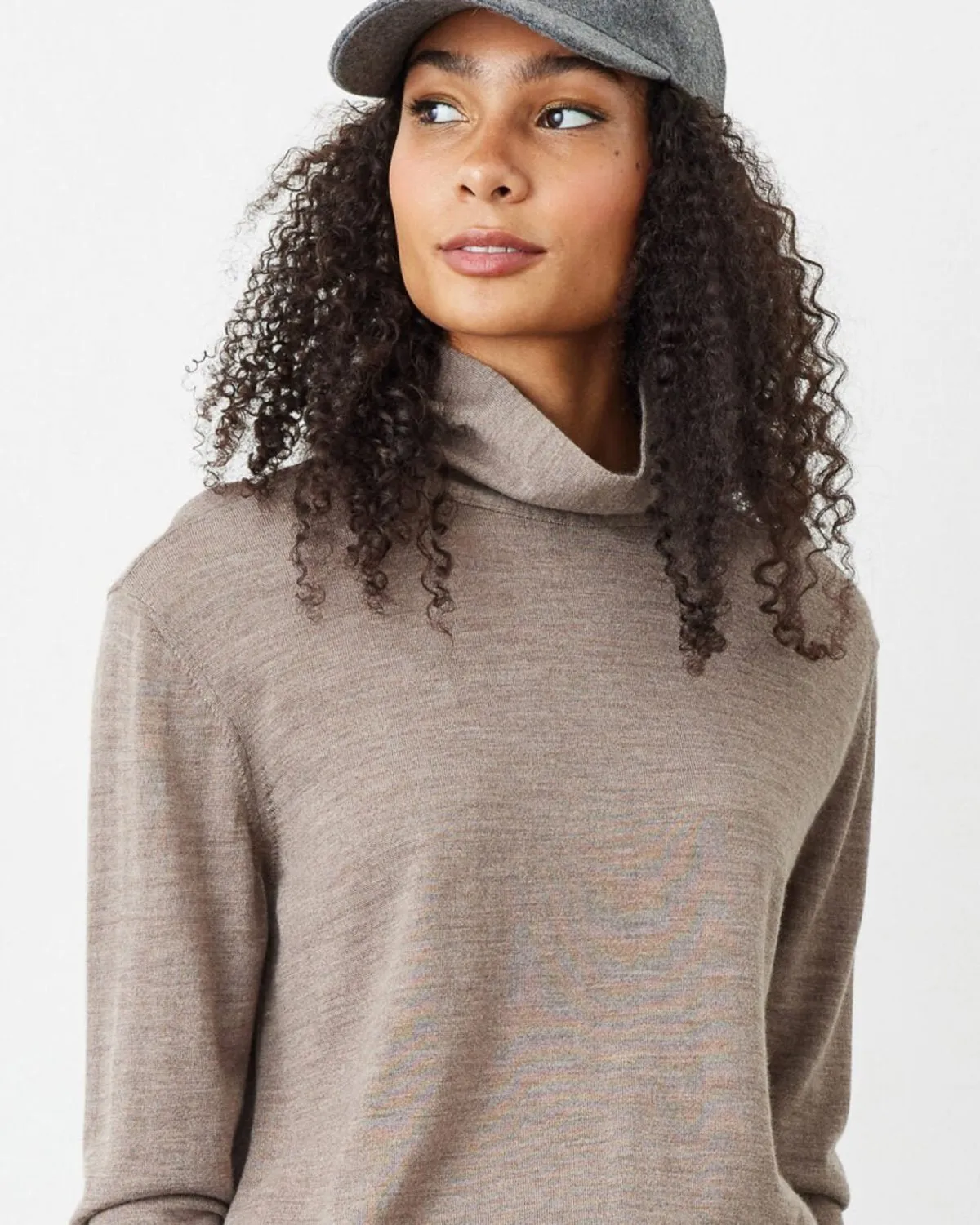 Iris Merino Turtleneck - Gray