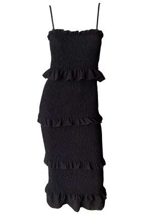 Isla Midi Dress - Black