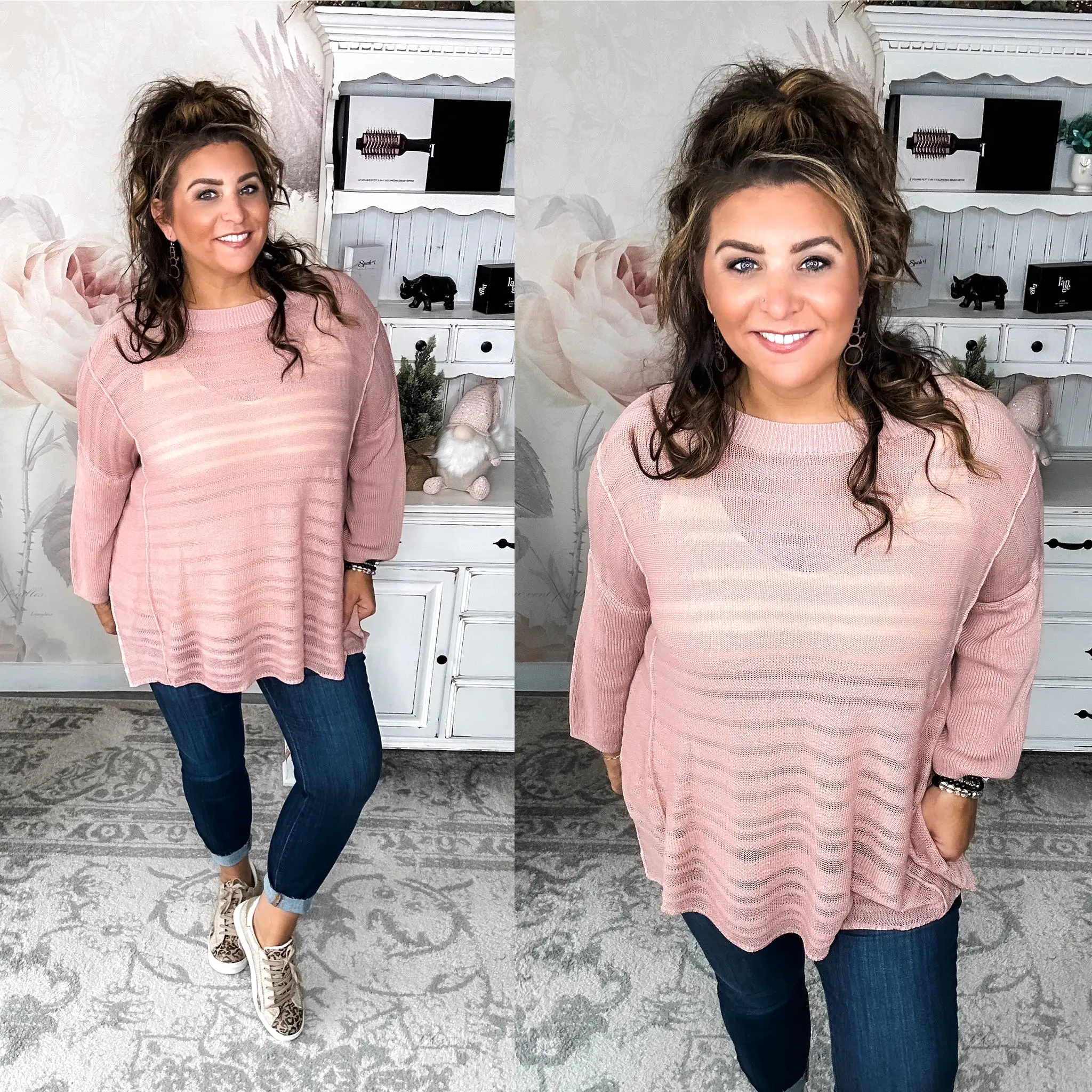 It's Worth It Tunic Sweater - Dusty Mauve