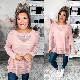 It's Worth It Tunic Sweater - Dusty Mauve