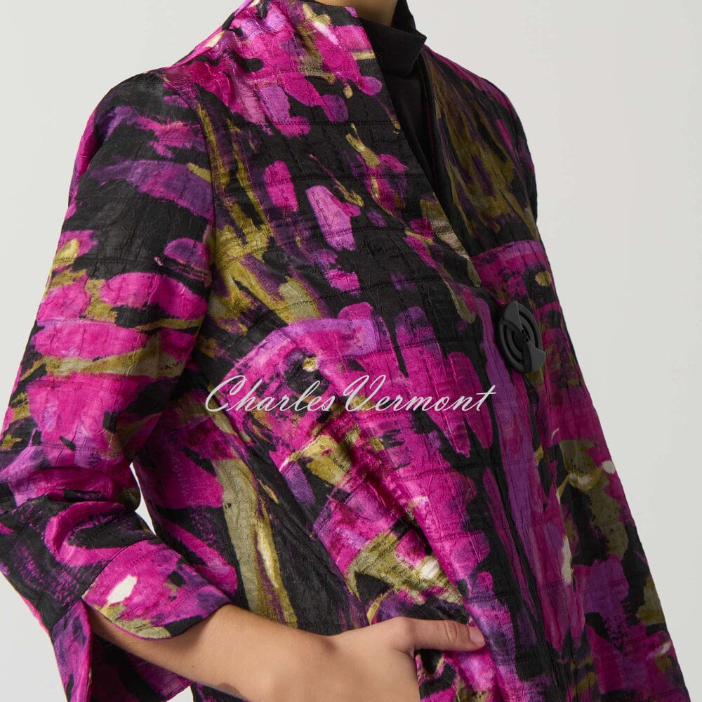 Joseph Ribkoff Abstract Print Jacquard Jacket - Style 233192