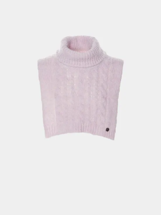 Knitted turtleneck collar