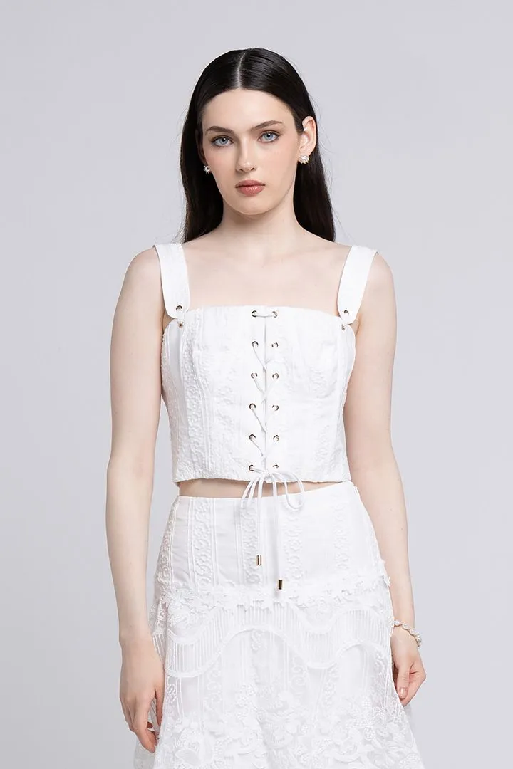 Lace corset top