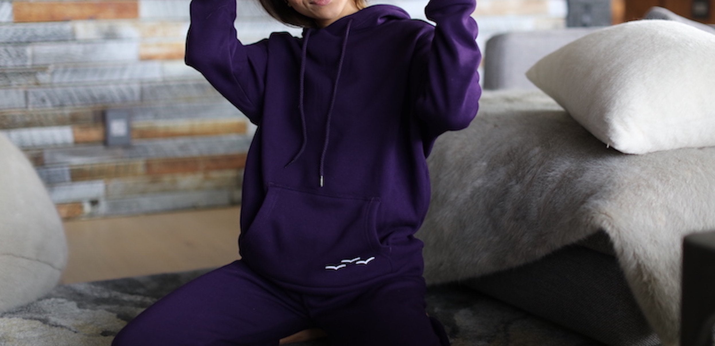 Lazy Pants The Ultra Soft Cooper Hoodie Women's- Purple