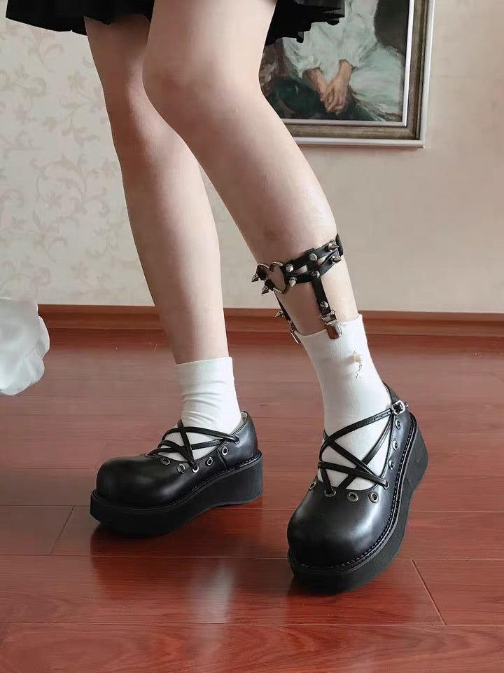 Love heart Pentagram shoes