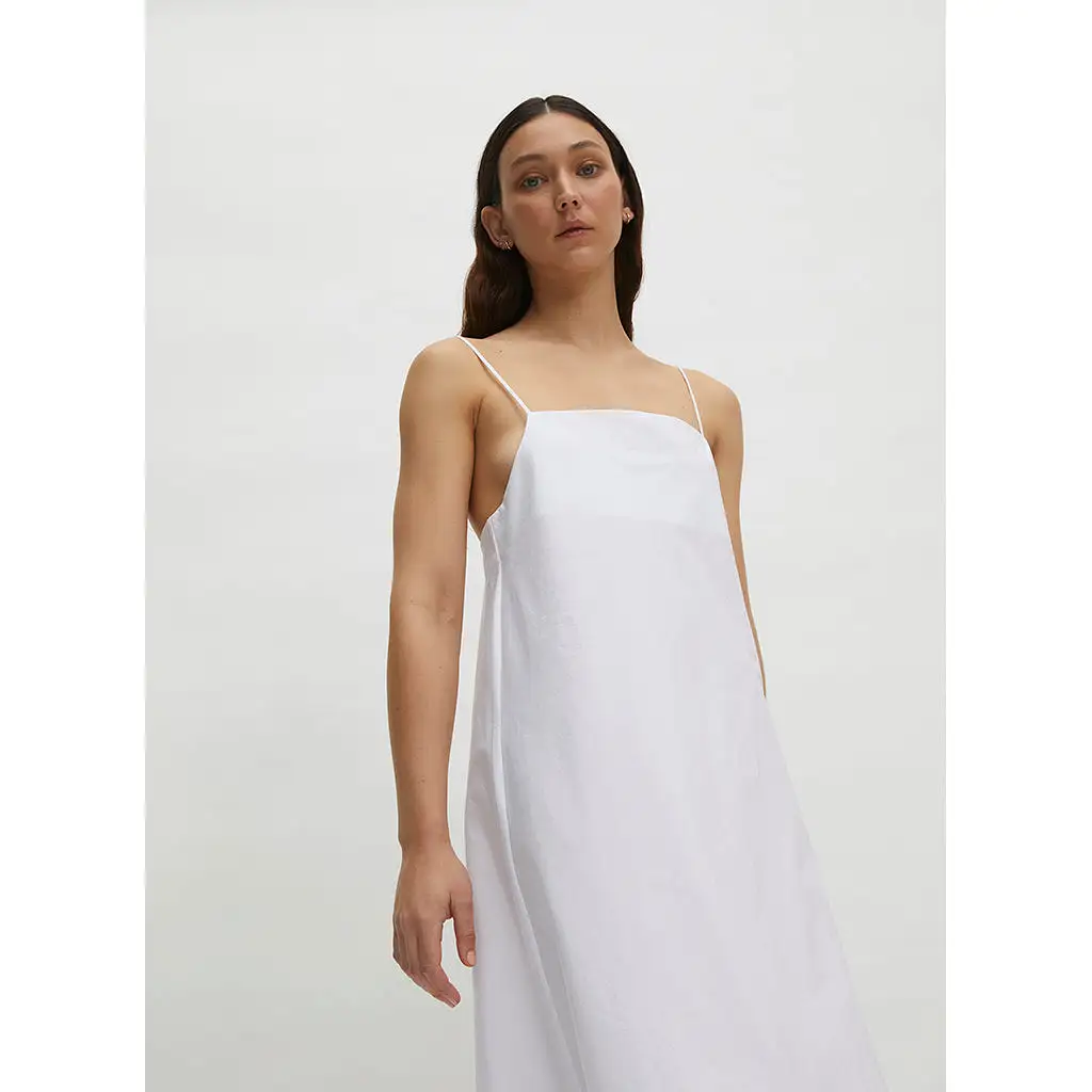 Maison Essentiele Vintage Maxi Dress Off White