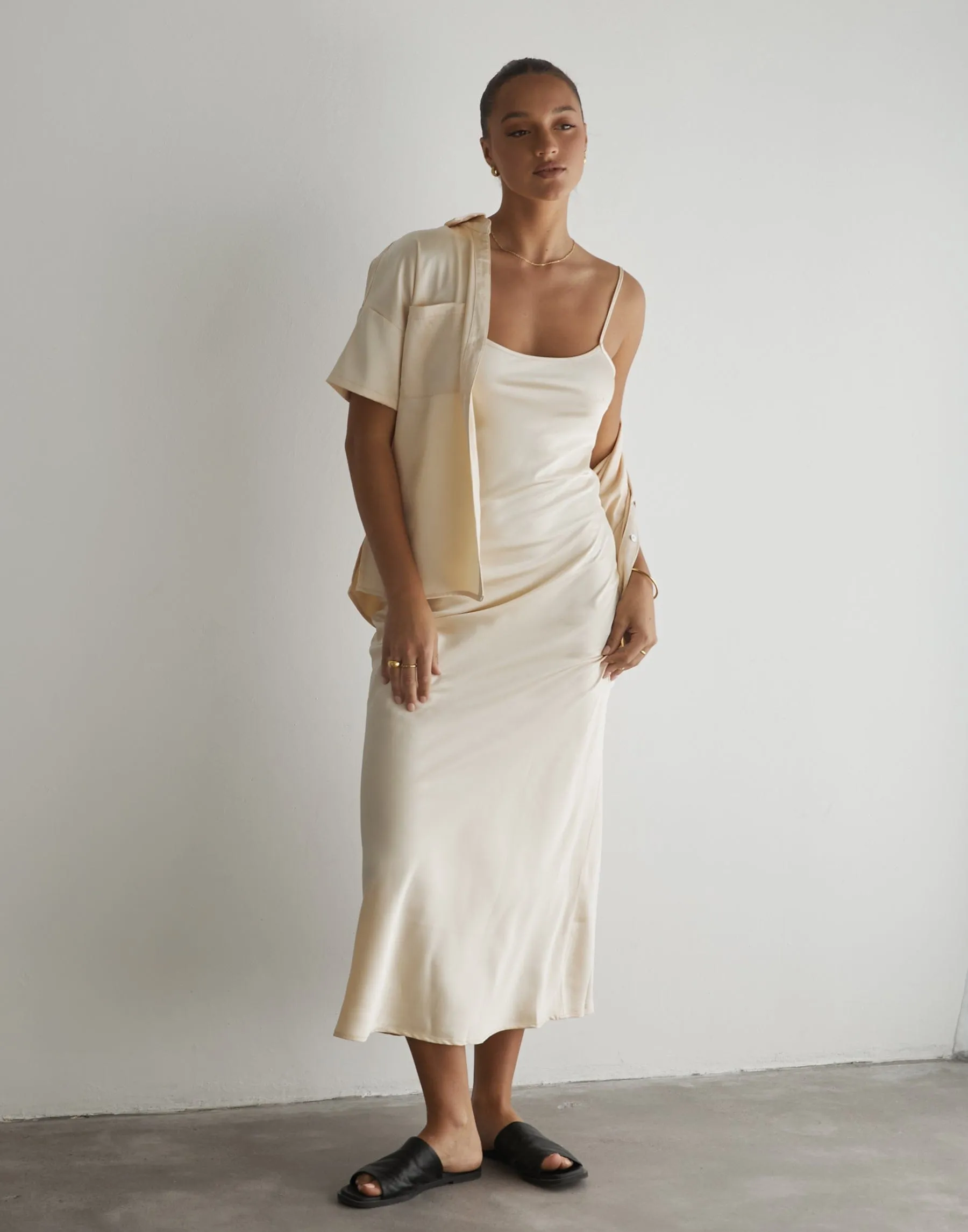 Martha Maxi Dress (Butter)